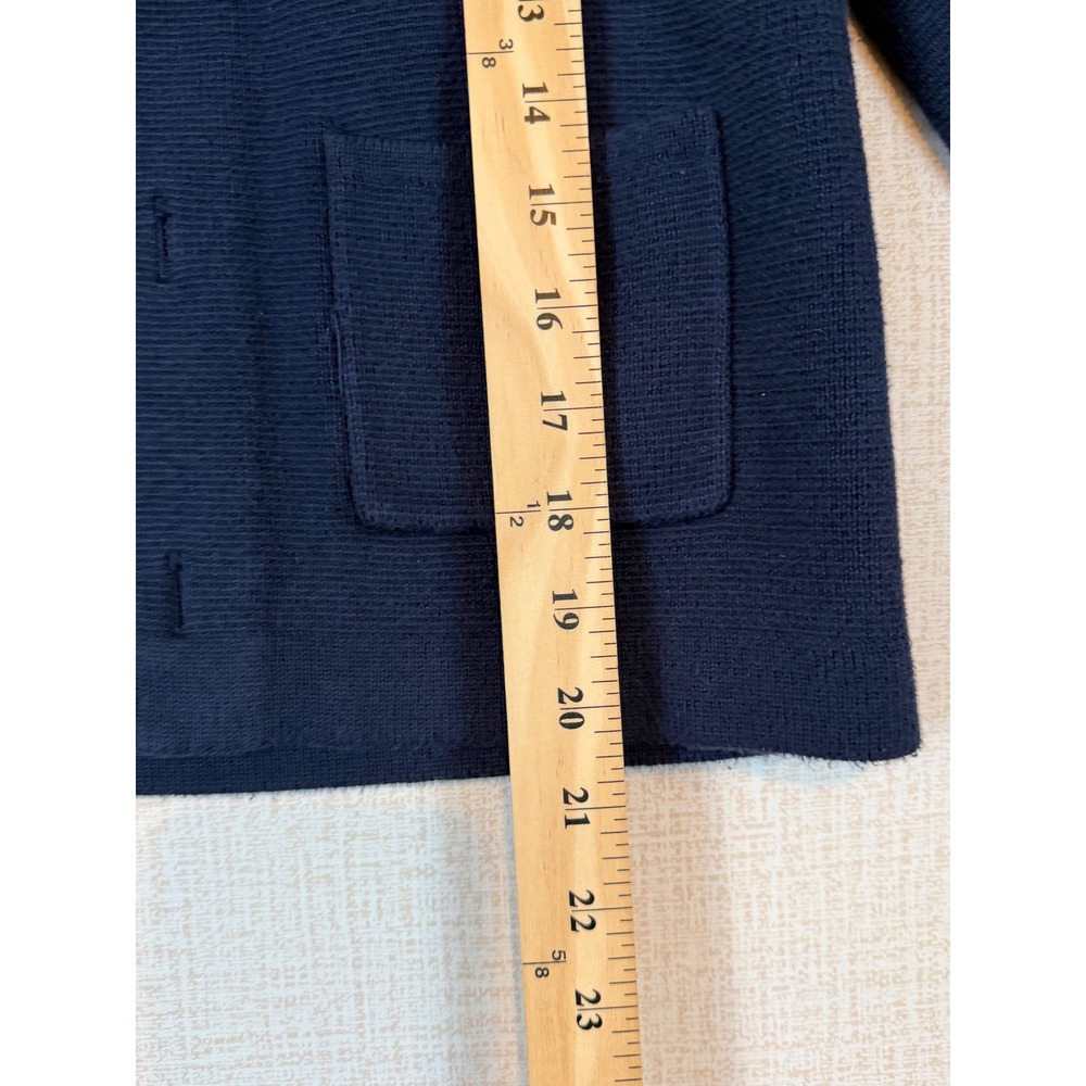 Crewcuts J.Crew Boys Navy Blue Shawl Collar Button Cardigan Sweater Size L 10-12 - Picture 7 of 9